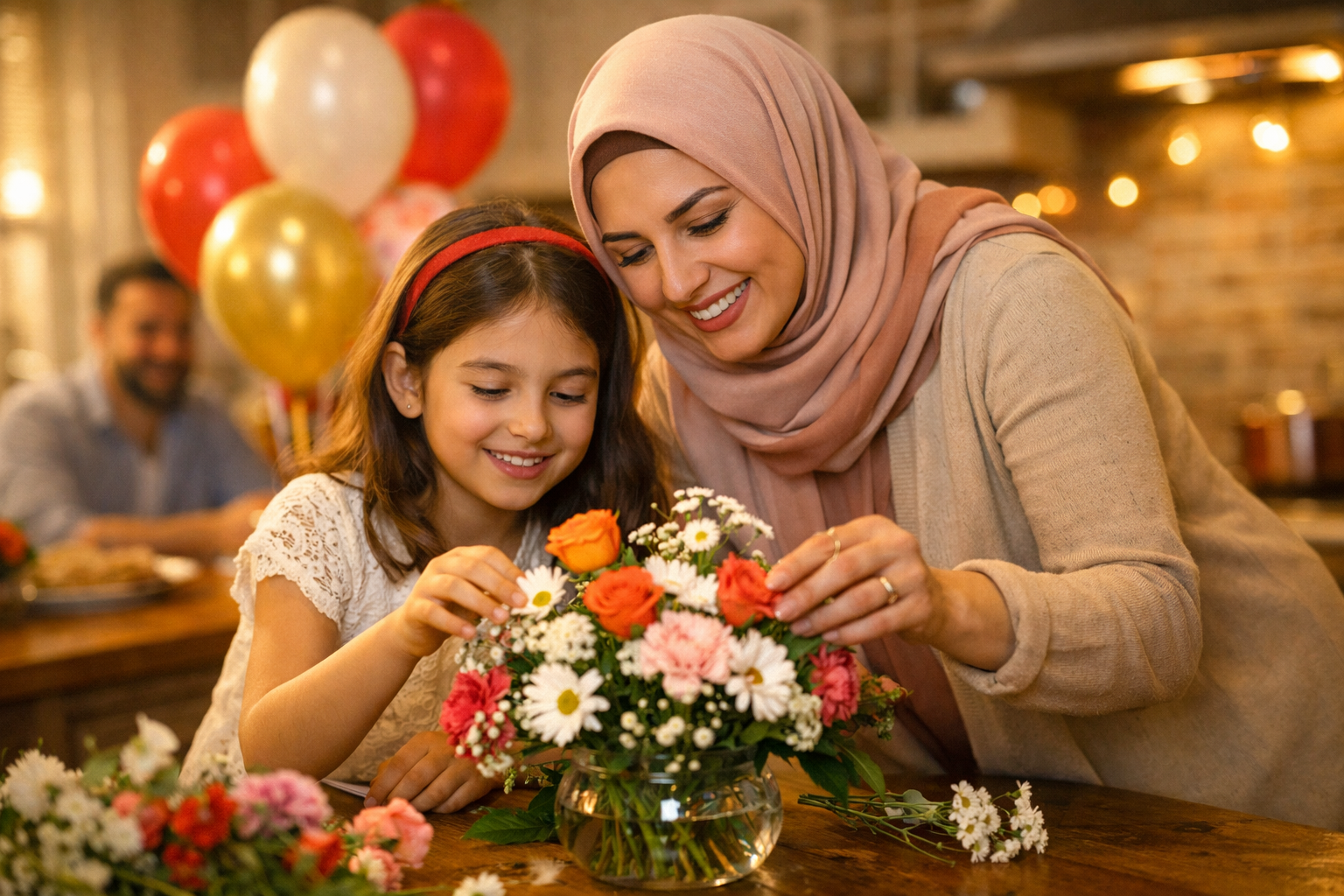 Aile kutlamasi hazirligi