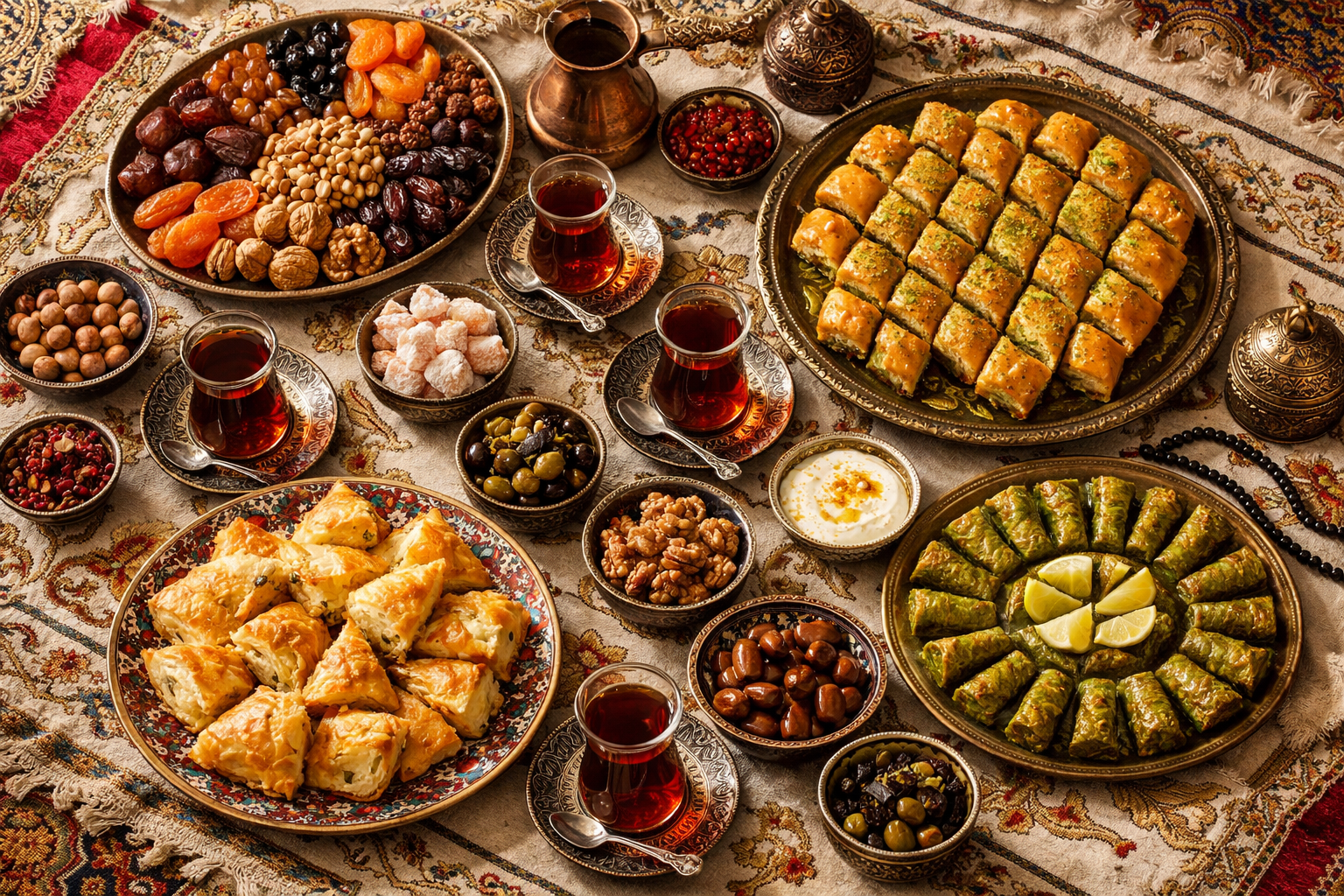 Turk kutlama sofrasi ornegi